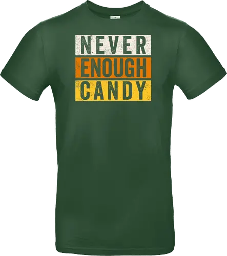 Never Enough Candy - retro, vintage, candy, halloween, autumn, fall, quote, lettering - Standard T-Shirt