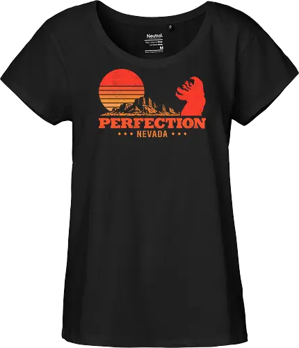 Desert Perfection  - 90s, cult classic, desert, desert landscape, geek, graboids, halloween, horror, monster, movies, nevada, perfection, retro, tremors, vintage - Fairtrade Girl Shirt