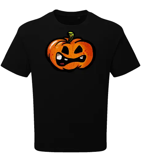 Garstiger Kürbis - Halloween, Kürbis, handgezeichnet, Monsta, Oktober - Oversize T-Shirt