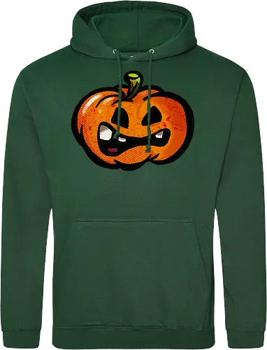Garstiger Kürbis - Halloween, Kürbis, handgezeichnet, Monsta, Oktober - Standard Hoodie