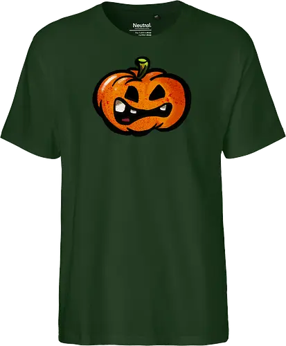Garstiger Kürbis - Halloween, Kürbis, handgezeichnet, Monsta, Oktober - Fairtrade T-Shirt