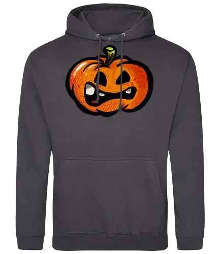 Garstiger Kürbis - Halloween, Kürbis, handgezeichnet, Monsta, Oktober - Standard Hoodie