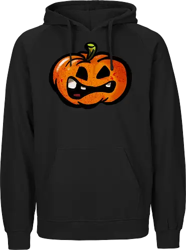 Garstiger Kürbis - Halloween, Kürbis, handgezeichnet, Monsta, Oktober - Fairtrade Hoodie