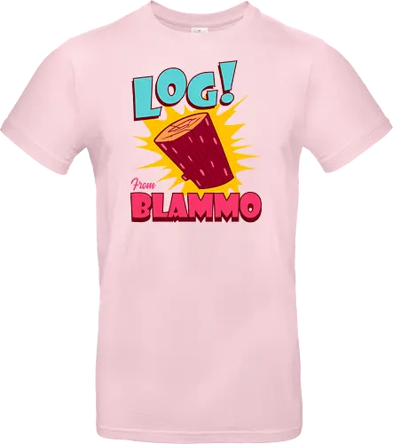Log From Blammo - stimpy, vintage, blammo, tv shows, ren and stimpy, 90s, cartoon, childhood, funny, funnytee, hilarious, joke, nostalgia, ren, retro - Standard T-Shirt