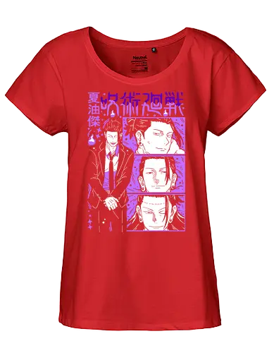 Geto Suguru Shadow Sorcerer JJK - suguru geto, jjk villain, purple aesthetic, cursed spirit user, anime fan apparel, shonen antagonist, jujutsu kaisen gift, manga style art - Fairtrade Girl Shirt