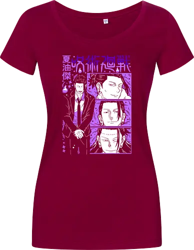 Geto Suguru Shadow Sorcerer JJK - suguru geto, jjk villain, purple aesthetic, cursed spirit user, anime fan apparel, shonen antagonist, jujutsu kaisen gift, manga style art - Damen T-Shirt