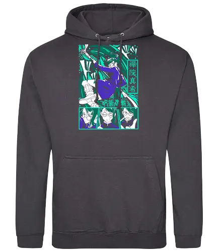 Maki Zen in Cursed Realm JJK - shonen warrior, maki zenin, jjk maki, green teal art, strong female character, anime girl power, jujutsu kaisen fan, otaku gift - Standard Hoodie