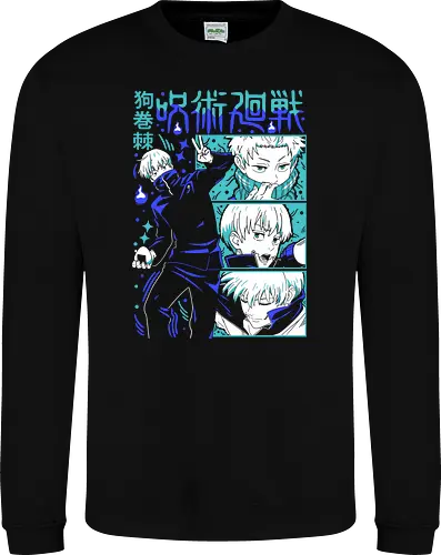 Toge Inumaki Cursed Speech JJK Tee - toge inumaki, jjk toge, cursed speech user, teal blue palette, cool side character, anime otaku gift, jujutsu kaisen merch, weeb shirt - Sweatshirt
