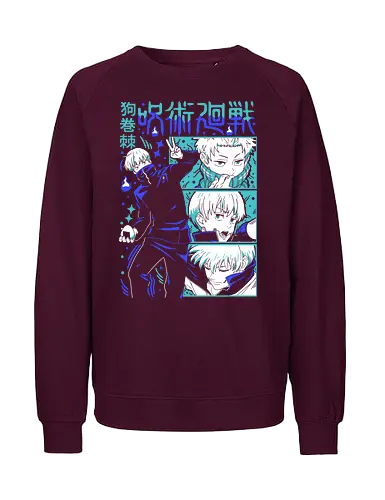 Toge Inumaki Cursed Speech JJK Tee - toge inumaki, jjk toge, cursed speech user, teal blue palette, cool side character, anime otaku gift, jujutsu kaisen merch, weeb shirt - Fairtrade Sweatshirt