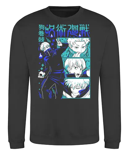 Toge Inumaki Cursed Speech JJK Tee - toge inumaki, jjk toge, cursed speech user, teal blue palette, cool side character, anime otaku gift, jujutsu kaisen merch, weeb shirt - Sweatshirt