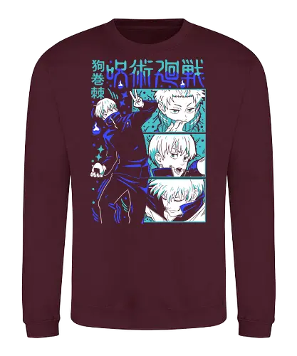 Toge Inumaki Cursed Speech JJK Tee - toge inumaki, jjk toge, cursed speech user, teal blue palette, cool side character, anime otaku gift, jujutsu kaisen merch, weeb shirt - Sweatshirt