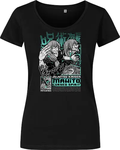 Mahito Cursed Spirit Twisted Soul JJK - mahito, jjk villain, cursed spirit, dark horror anime, idle transfiguration, anime antagonist shirt, jujutsu kaisen otaku, weeb dark art - Damen T-Shirt