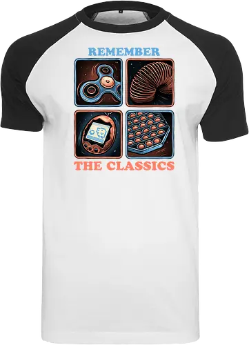 Remember the Classics - Classic, vintage, retro, gaming, old, classics - Raglan T-Shirt