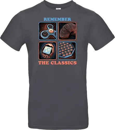 Remember the Classics - Classic, vintage, retro, gaming, old, classics - Standard T-Shirt