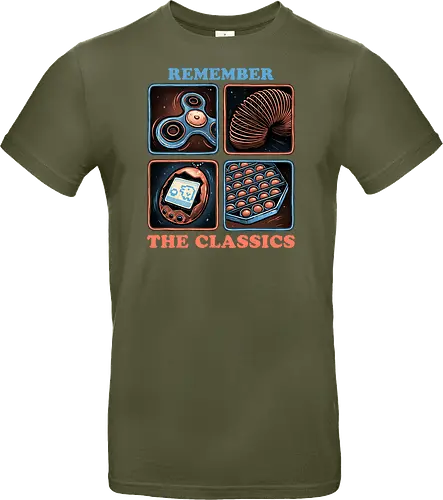 Remember the Classics - Classic, vintage, retro, gaming, old, classics - Standard T-Shirt