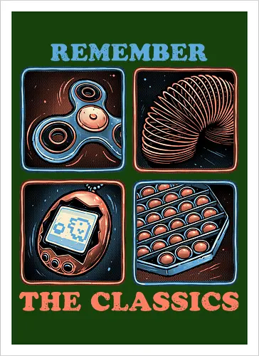 Remember the Classics - Classic, vintage, retro, gaming, old, classics - Kunstdruck