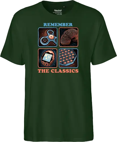 Remember the Classics - Classic, vintage, retro, gaming, old, classics - Fairtrade T-Shirt