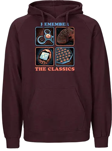 Remember the Classics - Classic, vintage, retro, gaming, old, classics - Fairtrade Hoodie