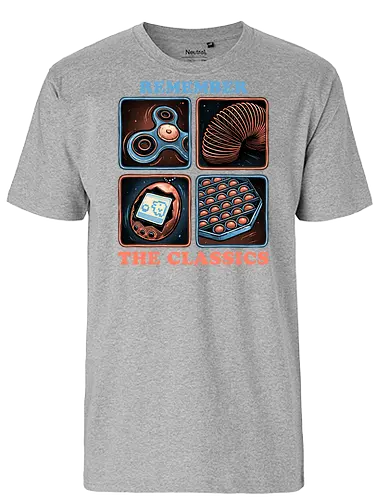 Remember the Classics - Classic, vintage, retro, gaming, old, classics - Fairtrade T-Shirt