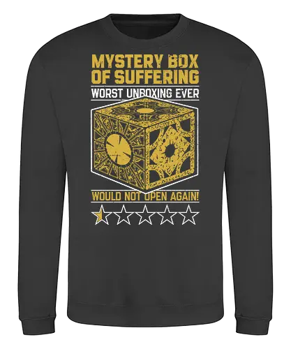 Horror Movie Priest Mystery Box - Unboxing, Box, Horror, Classic Horror, Horror Movies, Nostalgic Horror, Nostalgia, Nostalgic, 80s, 1980s, 80's, 80s Movies, Halloween, Spooky, Spooky Season, Scary, Creepy, Retro Vintage, Vintage, Retro, Books, Book, Bookworm, Old Movies, Monsters, Monster, Mystical, Puzzle Game, Puzzle, Suffer, Suffering - Sweatshirt