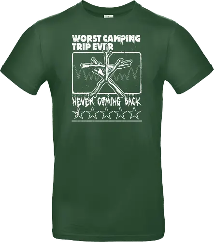 Horror Movie Witch Camping - Found Footage, Nostalgia, Nostalgic, Witch, Forest, Forest Spirit, Spirit, Hiking, Camping, Horror, Classic Horror, Horror Movies, Nostalgic Horror, 90s, 90s Movies, 90's, Halloween, Spooky, Spooky Season, Scary, Creepy, Retro Vintage, Vintage, Retro, Old Movies, Monsters, Monster, Wood, Wooden, Stick, Magic, Magical, Ritual, Symbol - Standard T-Shirt
