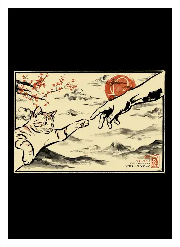 The Creation of Cat - Kunstdruck