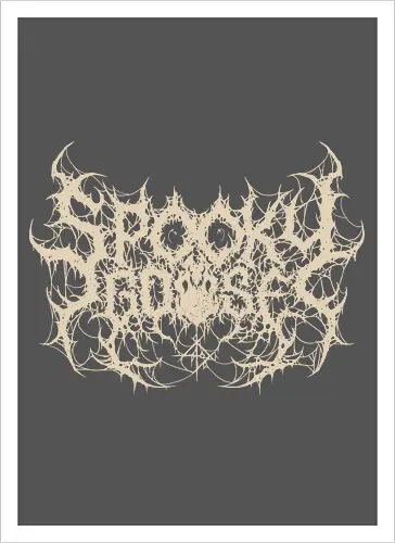 Spooky Goose - spooky season, gothic, spooky goose, death metal, halloween, goose meme, metalhead, dark comedy, horror aesthetic, dark aesthetic, heavy metal, deathcore, cyber sigilism, edgy typography, dark art - Kunstdruck