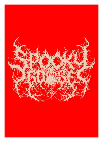Spooky Goose - spooky season, gothic, spooky goose, death metal, halloween, goose meme, metalhead, dark comedy, horror aesthetic, dark aesthetic, heavy metal, deathcore, cyber sigilism, edgy typography, dark art - Kunstdruck