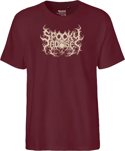 Spooky Goose - spooky season, gothic, spooky goose, death metal, halloween, goose meme, metalhead, dark comedy, horror aesthetic, dark aesthetic, heavy metal, deathcore, cyber sigilism, edgy typography, dark art - Fairtrade T-Shirt