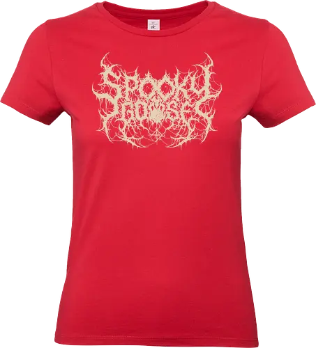 Spooky Goose - spooky season, gothic, spooky goose, death metal, halloween, goose meme, metalhead, dark comedy, horror aesthetic, dark aesthetic, heavy metal, deathcore, cyber sigilism, edgy typography, dark art - Standard T-Shirt (Frauen)