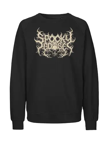 Spooky Goose - spooky season, gothic, spooky goose, death metal, halloween, goose meme, metalhead, dark comedy, horror aesthetic, dark aesthetic, heavy metal, deathcore, cyber sigilism, edgy typography, dark art - Fairtrade Sweatshirt