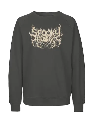 Spooky Goose - spooky season, gothic, spooky goose, death metal, halloween, goose meme, metalhead, dark comedy, horror aesthetic, dark aesthetic, heavy metal, deathcore, cyber sigilism, edgy typography, dark art - Fairtrade Sweatshirt
