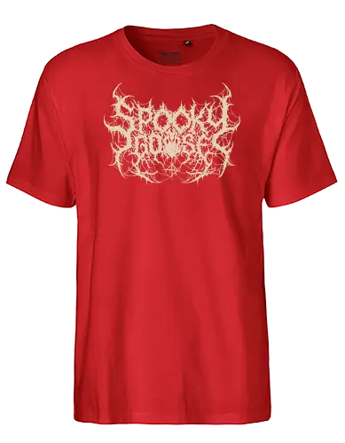 Spooky Goose - spooky season, gothic, spooky goose, death metal, halloween, goose meme, metalhead, dark comedy, horror aesthetic, dark aesthetic, heavy metal, deathcore, cyber sigilism, edgy typography, dark art - Fairtrade T-Shirt