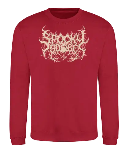 Spooky Goose - spooky season, gothic, spooky goose, death metal, halloween, goose meme, metalhead, dark comedy, horror aesthetic, dark aesthetic, heavy metal, deathcore, cyber sigilism, edgy typography, dark art - Sweatshirt