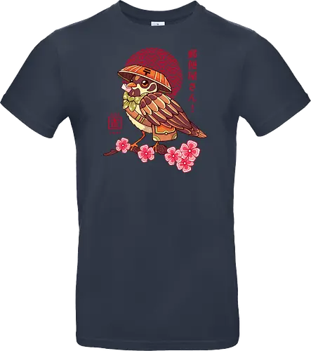 POST BIRD - japan, japanese, bird, sakura, cherry blossom, floral, cultural, post mail - Standard T-Shirt