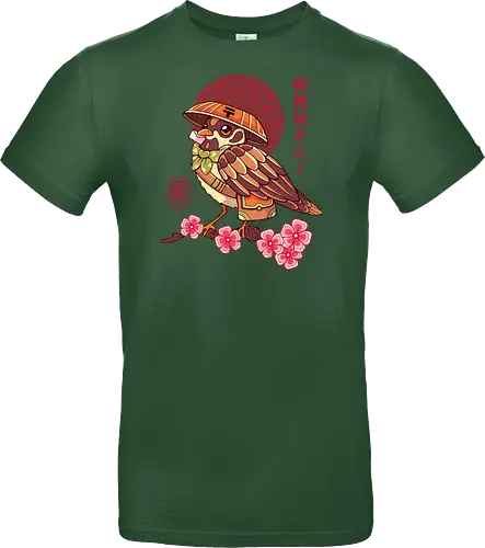 POST BIRD - japan, japanese, bird, sakura, cherry blossom, floral, cultural, post mail - Standard T-Shirt