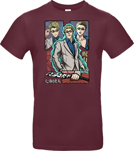 Nanami Kento Seven Seas Sorcerer - nanami kento, cool sorcerer, anime gift, suit style, stoic vibes, weeb, grade 1 sorcerer, Jujutsu - Standard T-Shirt