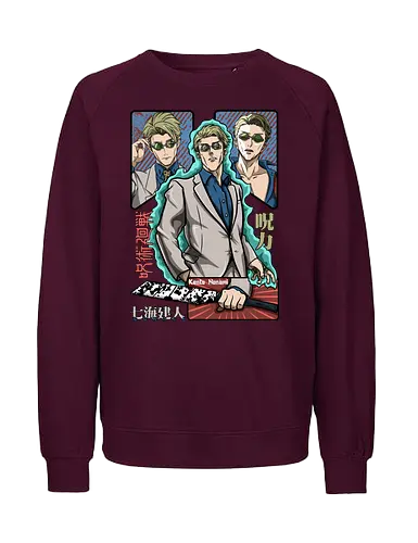 Nanami Kento Seven Seas Sorcerer - nanami kento, cool sorcerer, anime gift, suit style, stoic vibes, weeb, grade 1 sorcerer, Jujutsu - Fairtrade Sweatshirt