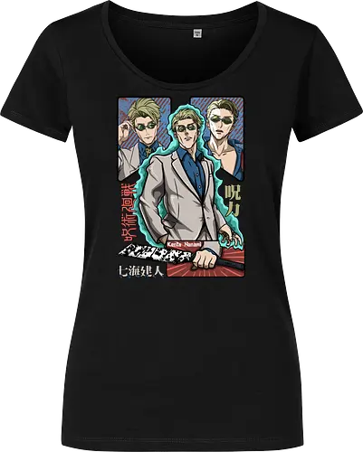 Nanami Kento Seven Seas Sorcerer - nanami kento, cool sorcerer, anime gift, suit style, stoic vibes, weeb, grade 1 sorcerer, Jujutsu - Damen T-Shirt