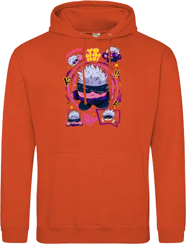 Pink Gojo Satoru Infinity Cute Mode - gojo satoru, Jujutsu, crossover, chibi style, funny anime, kawaii, otaku humor, anime lover gift - Standard Hoodie