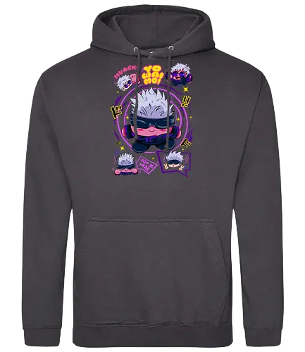 Pink Gojo Satoru Infinity Cute Mode - gojo satoru, Jujutsu, crossover, chibi style, funny anime, kawaii, otaku humor, anime lover gift - Standard Hoodie