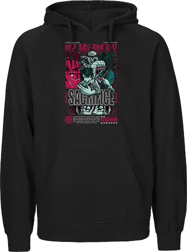 Jujutsu Sacrifice Arc Legacy - Jujutsu, sacrifice arc, cursed clash, manga action, anime fan, dark theme, birthday gift weeb, multi character - Fairtrade Hoodie