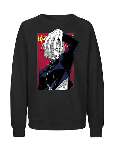 Nobara Kugisaki Nail Witch Energy - nobara kugisaki, Jujutsu, straw doll, bold female character, cursed technique, anime gift idea, weeb, dark pink aesthetic - Fairtrade Sweatshirt