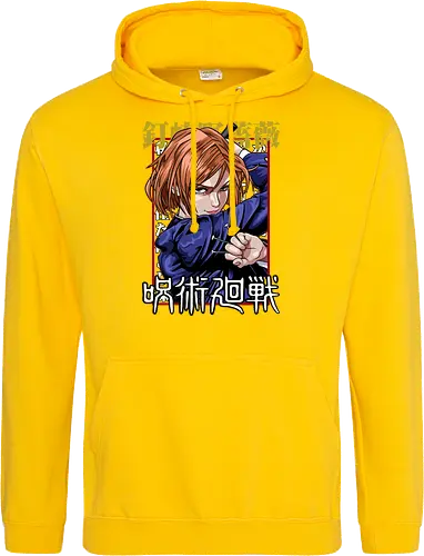 Nobara Kugisaki Full Force Jujutsu - nobara kugisaki, Jujutsu, full body art, jujutsu high, action female lead, anime birthday, weeb apparel, bold design - Standard Hoodie