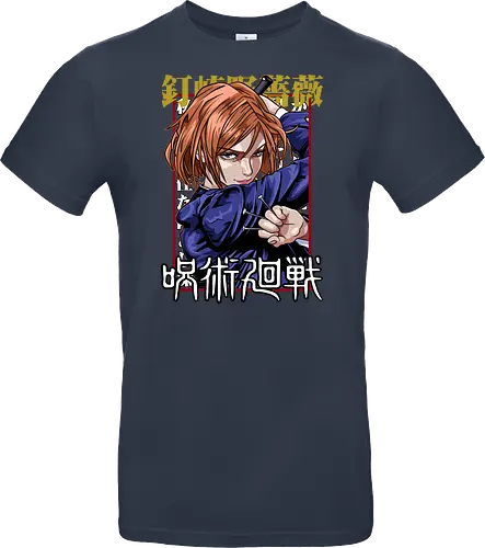 Nobara Kugisaki Full Force Jujutsu - nobara kugisaki, Jujutsu, full body art, jujutsu high, action female lead, anime birthday, weeb apparel, bold design - Standard T-Shirt
