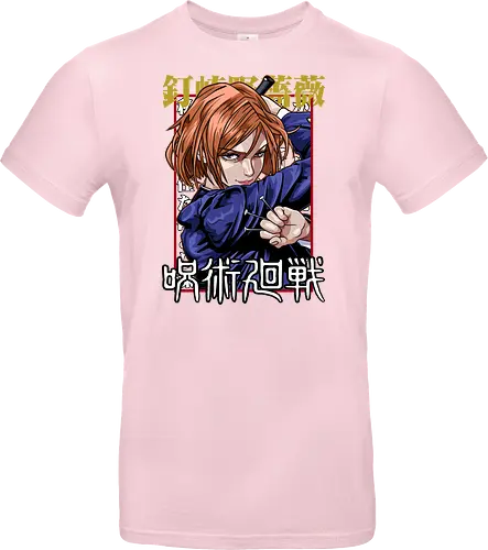 Nobara Kugisaki Full Force Jujutsu - nobara kugisaki, Jujutsu, full body art, jujutsu high, action female lead, anime birthday, weeb apparel, bold design - Standard T-Shirt