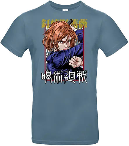 Nobara Kugisaki Full Force Jujutsu - nobara kugisaki, Jujutsu, full body art, jujutsu high, action female lead, anime birthday, weeb apparel, bold design - Standard T-Shirt