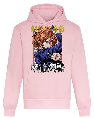 Nobara Kugisaki Full Force Jujutsu - nobara kugisaki, Jujutsu, full body art, jujutsu high, action female lead, anime birthday, weeb apparel, bold design - Heavyweight Hoodie