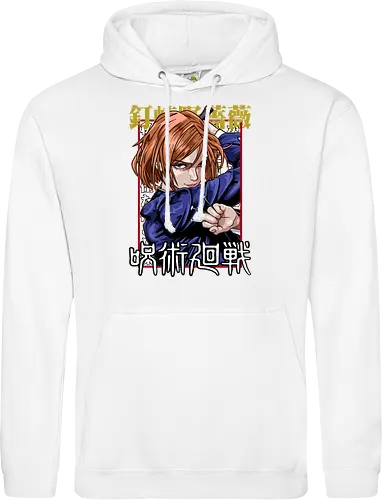 Nobara Kugisaki Full Force Jujutsu - nobara kugisaki, Jujutsu, full body art, jujutsu high, action female lead, anime birthday, weeb apparel, bold design - Standard Hoodie