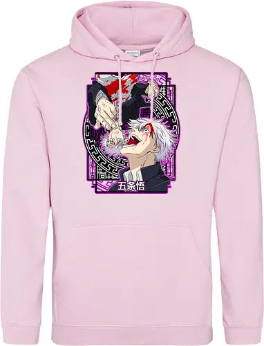 Gojo Satoru Five Seals Infinite Power - gojo satoru, Jujutsu, five seals, purple aesthetic, six eyes unleashed, anime fan art, weeb birthday, strongest sorcerer - Standard Hoodie
